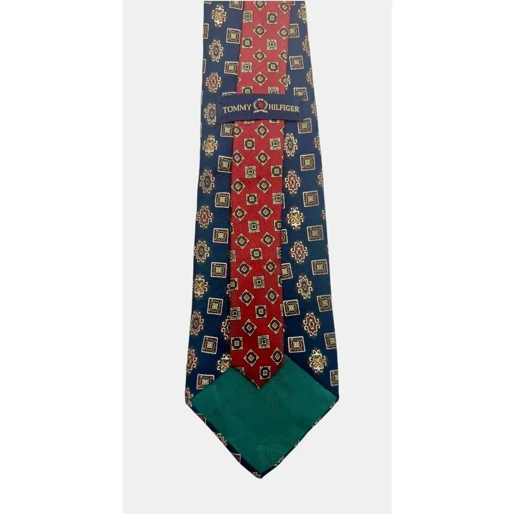 Tommy Hilfiger 100% Italian Silk Tie Career Professional
